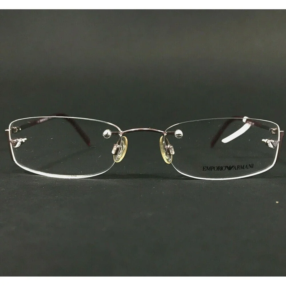 Emporio Armani Eyeglasses Frames EA9084 GW5 Purple Pink Half Rim 51-17-130